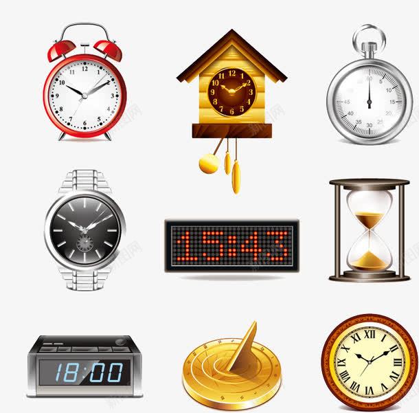 9款精美时钟与计时图标png_新图网 https://ixintu.com 图标 时钟 时钟图标 计时