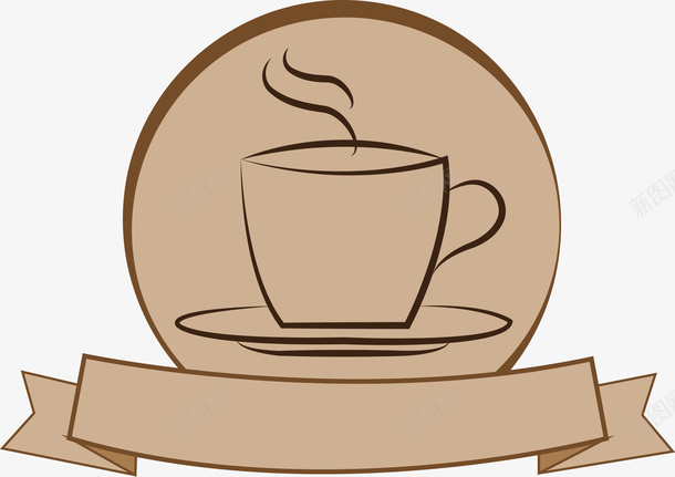 简约手绘咖啡LOGO图标png_新图网 https://ixintu.com LOGO 咖啡 咖啡LOGO 咖啡杯 咖啡简笔画 简笔画