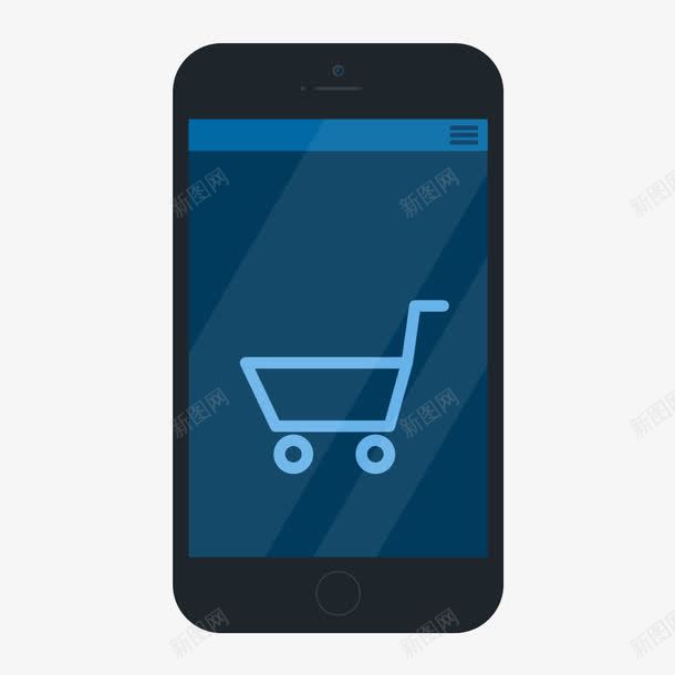 手机商城png免抠素材_新图网 https://ixintu.com 商城 扁平化 手机 素材