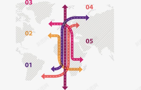 世界地图标注图标