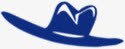 蓝色牛仔帽装饰png免抠素材_新图网 https://ixintu.com 牛仔帽 蓝色 装饰