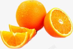 黄色新鲜橙子水果切面素材