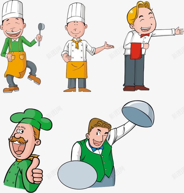 戴帽子的厨师png免抠素材_新图网 https://ixintu.com 人物 卡通 厨师 帽子 绿色