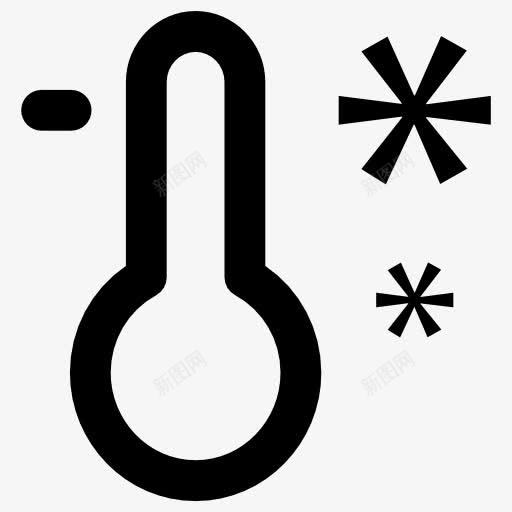 冷图标png_新图网 https://ixintu.com 华氏度 天气冷 摄氏度 水银 温度 温度计