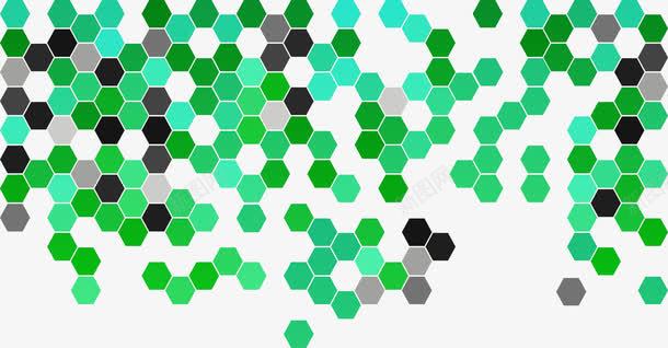 绿色六边形png免抠素材_新图网 https://ixintu.com 六边形 几何 抽象 绿色