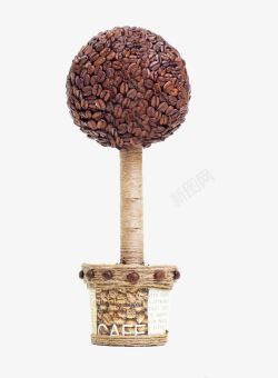 咖啡豆树创意咖啡豆树高清图片