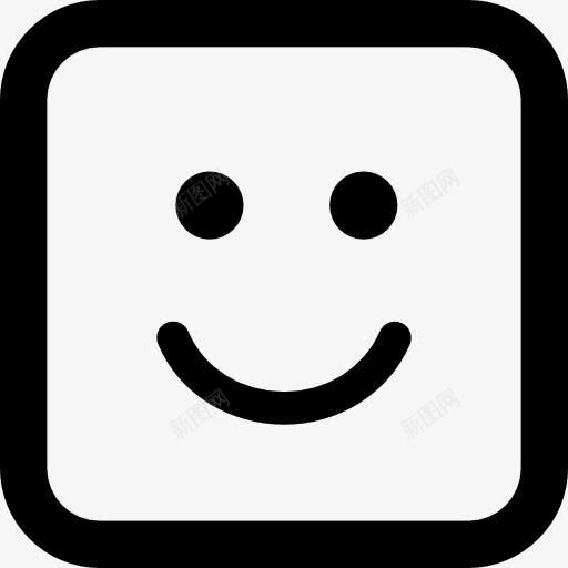 微笑的表情的方脸图标png_新图网 https://ixintu.com 平方 广场 微笑 微笑着 接口 脸 脸上的表情 表情 表情符号