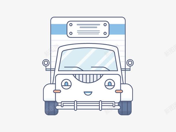 卡通可爱小卡车png免抠素材_新图网 https://ixintu.com 交通工具 卡车 卡通 小汽车