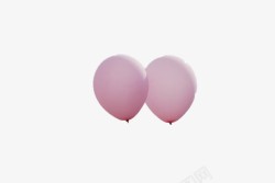 一对气球空中的一对粉色气球高清图片