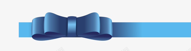 手绘蝴蝶结png免抠素材_新图网 https://ixintu.com 卡通 绸带 蓝色 蝴蝶结 饰品