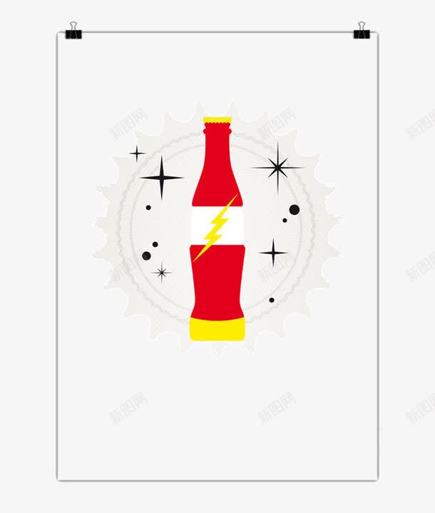 创意红白汽水瓶png免抠素材_新图网 https://ixintu.com 创意 包装 汽水瓶 汽水罐 瓶子 白色 红色 艺术