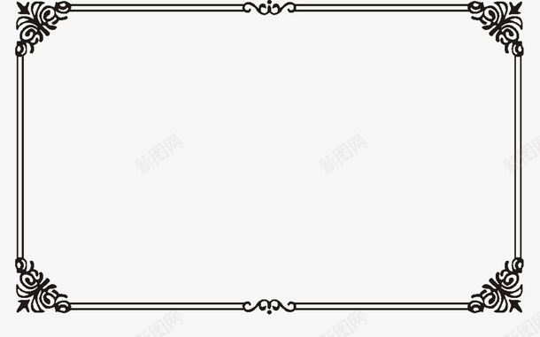 复古边框png免抠素材_新图网 https://ixintu.com 复古 复古边框 艺术 装饰边框 边框