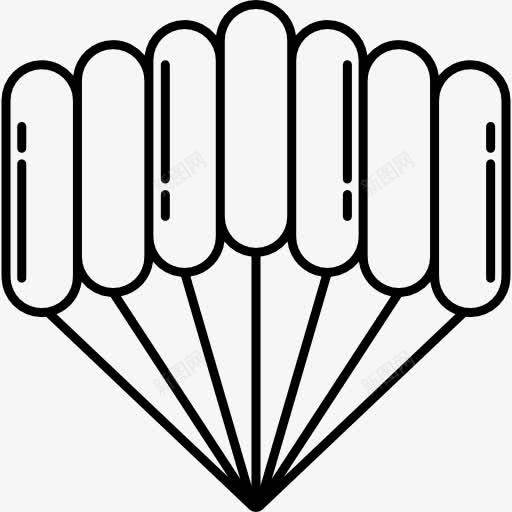 跳伞图标png_新图网 https://ixintu.com 休闲 冒险运动 危险 自由 运动 降落伞