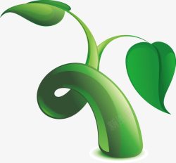 绿色健康植物元素素材