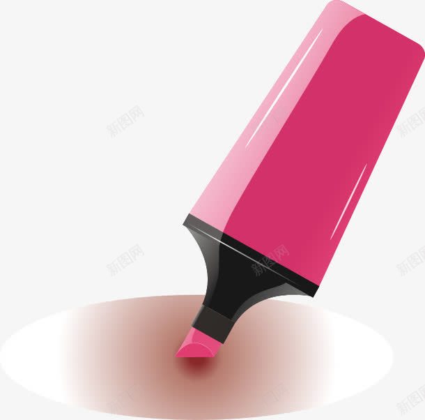 粉色水彩笔png免抠素材_新图网 https://ixintu.com 幼儿园素材 水彩笔 粉色