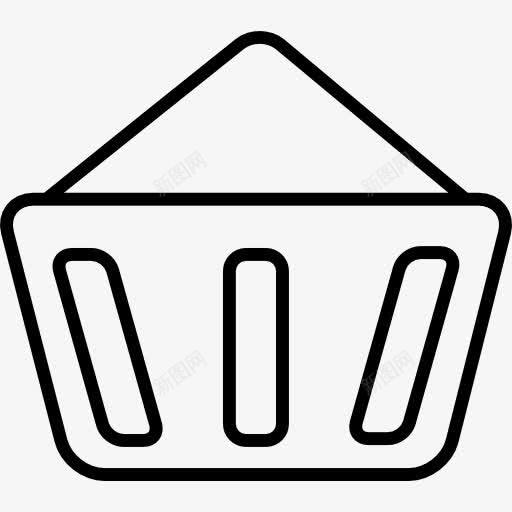 购物篮的轮廓图标png_新图网 https://ixintu.com 商业 商务 电子商务概述 篮 购物 购物篮 轮廓