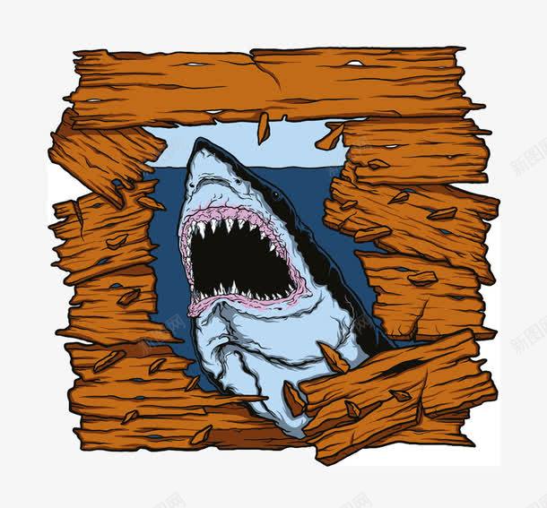 饥饿大白鲨png免抠素材_新图网 https://ixintu.com 凶猛 卡通 大白鲨 海洋 鱼类