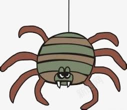 卡通蜘蛛png免抠素材_新图网 https://ixintu.com 动物 卡通 插画 蜘蛛