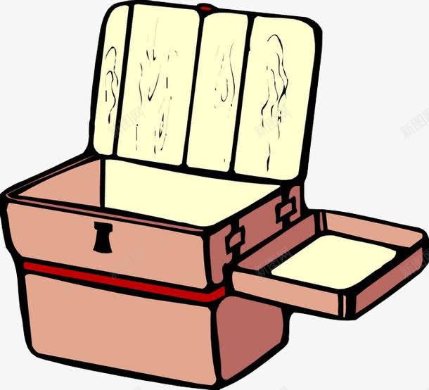 卡通箱包和储物盒png免抠素材_新图网 https://ixintu.com 储物 储物盒 包 化妆包 卡通 箱包