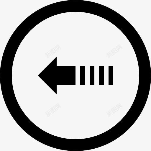 左箭头多线的圆形按钮图标png_新图网 https://ixintu.com metrize 圆 多线 左 左箭头 左箭头按钮 箭头