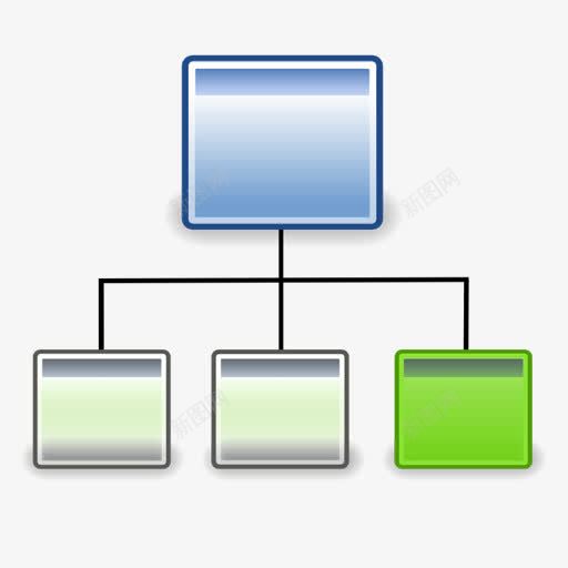 组织架构图图标png_新图网 https://ixintu.com 图表 组织图 结构图