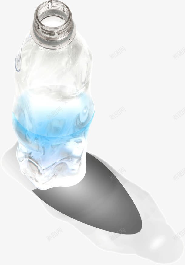 创意水制玻璃瓶png免抠素材_新图网 https://ixintu.com 创意水制玻璃瓶