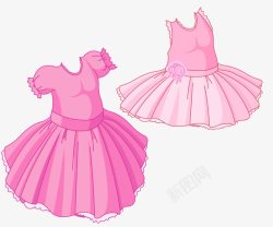 舞会礼服粉色裙子高清图片