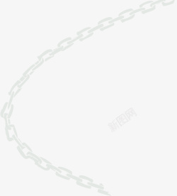 灰色锁链灰色简约锁链装饰图案高清图片
