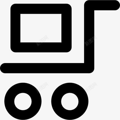 车图标png_新图网 https://ixintu.com 交付 包装 台车 商业 工具和用具 物流配送 箱 车 轮 运输