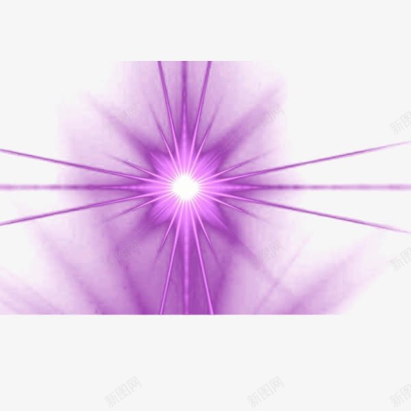 紫色花朵炫光png免抠素材_新图网 https://ixintu.com 光感 光效 异影 炫光 紫色