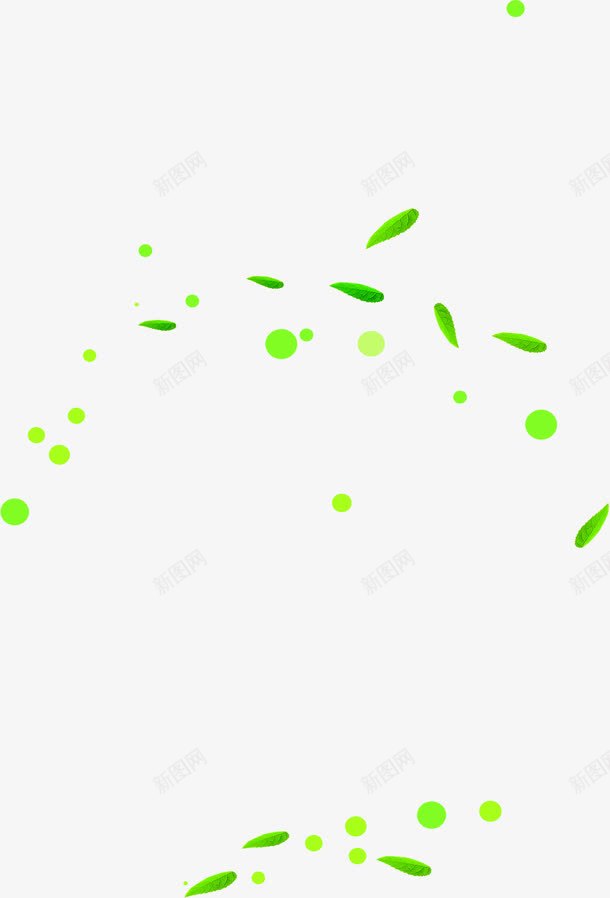 绿色卡通树叶圆形气泡png免抠素材_新图网 https://ixintu.com 卡通 圆形 树叶 气泡 绿色