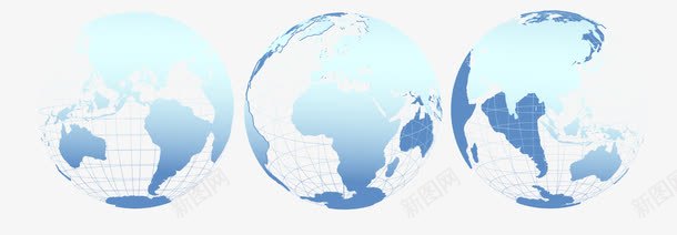 三个地球图标png_新图网 https://ixintu.com 世界 世界各地 世界地图 全球 图标 地图 地图图标 地球 地球仪 地理