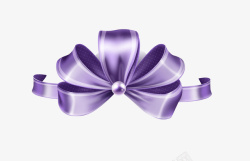 紫色蝴蝶结矢量图素材