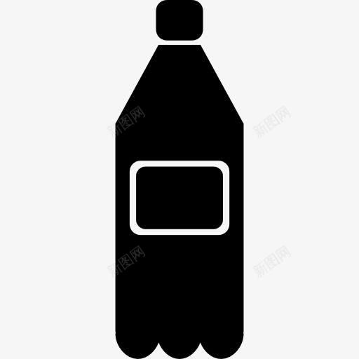 饮料瓶图标png_新图网 https://ixintu.com 喝 大瓶 容器 瓶 饮料 黑色食品