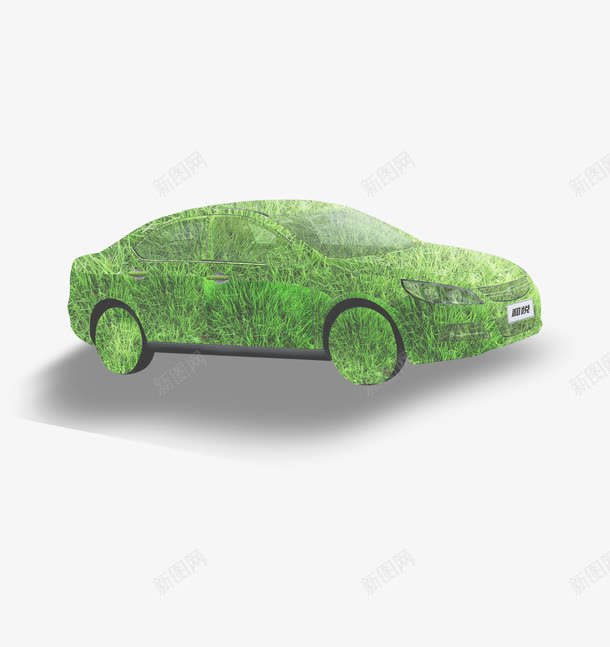 绿色环保创意png免抠素材_新图网 https://ixintu.com 环保 绿色 车子