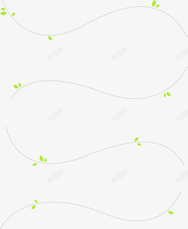 绿色简约树藤边框纹理png免抠素材_新图网 https://ixintu.com 免抠PNG 树藤 简约 绿色 边框纹理
