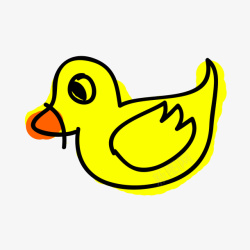茶油鸭标志卡通手绘鸭子图标logo高清图片