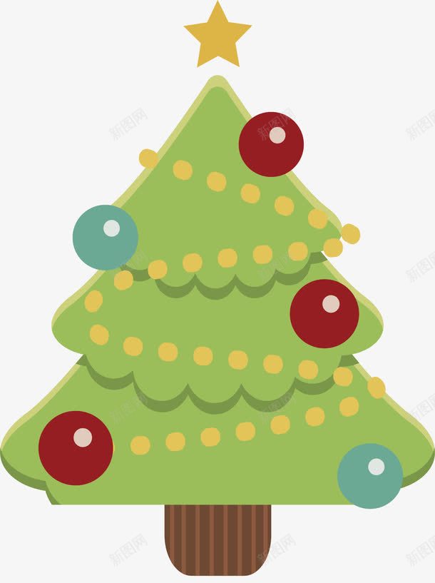 彩色小球圣诞节圣诞树png免抠素材_新图网 https://ixintu.com 卡通圣诞树 圣诞树 圣诞球 圣诞节 彩色小球 矢量png