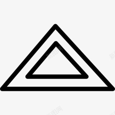 三角形的形状轮廓图标图标