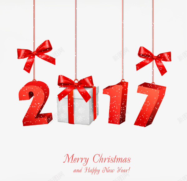 新的一年圣诞图标png免抠素材_新图网 https://ixintu.com 新年圣诞红色