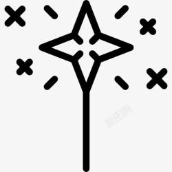 魔法服装魔杖图标高清图片