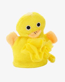 黄色小鸭浴球素材