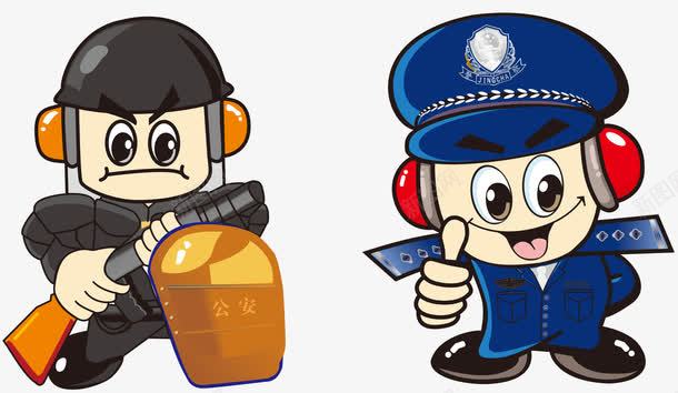 小警察矢量图ai免抠素材_新图网 https://ixintu.com 小警察 警察 矢量图