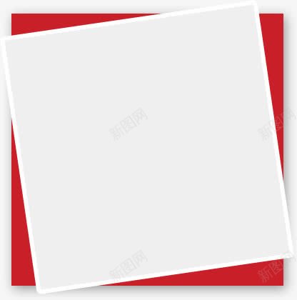 红色白色卡纸png免抠素材_新图网 https://ixintu.com 白色 红色