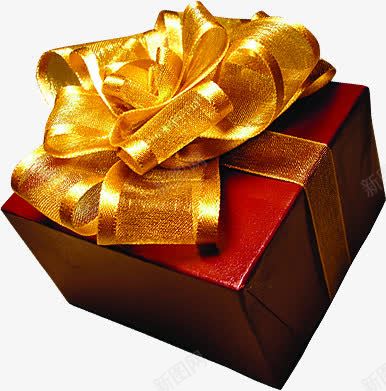 金色丝带礼盒圣诞png免抠素材_新图网 https://ixintu.com 丝带 圣诞 礼盒 金色