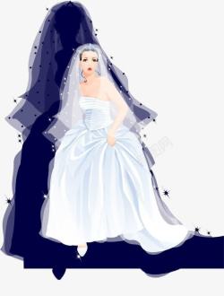 白色婚纱礼服素材