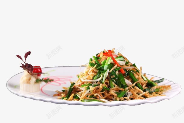 韭菜豆芽炒烙png免抠素材_新图网 https://ixintu.com 传统美食 家常菜韭菜豆芽 小炒家常小炒 菜谱 菜谱图片 餐饮美食