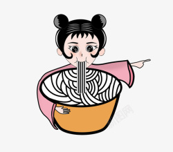 饭店指示牌设计吃饭女公仔高清图片