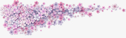 梦幻粉色花朵图矢量图素材