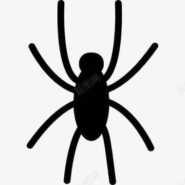 蜘蛛黑色的形状图标图标